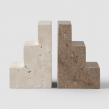 Bokstöd Travertine/Kalksten
